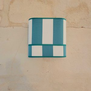 LA DIVINE – Applique rayures transat verte (petit modèle).