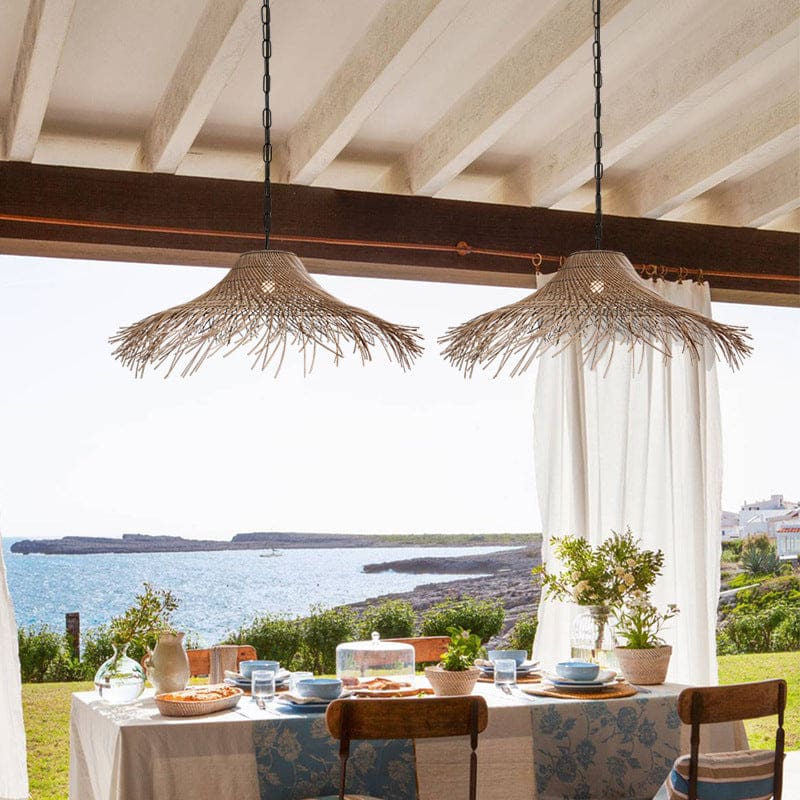 Suspension Rotin Terrasse