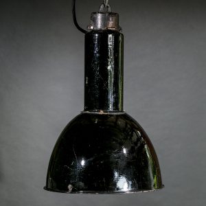 Lampe industrielle émaillée noire – Berlin