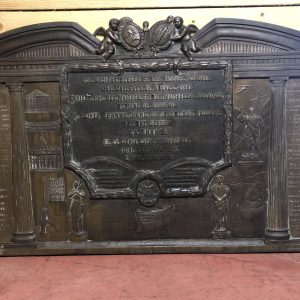 Plaque commémorative en bronze