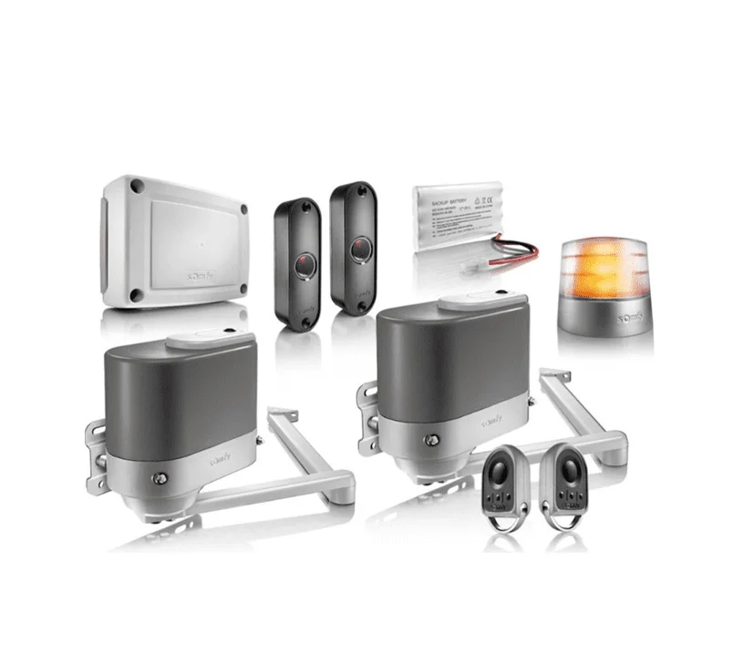 Moteur pour portail battant Somfy Axovia multipro Pack confort IO