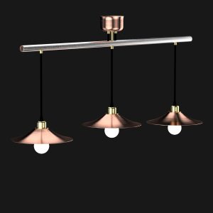 Suspension Inox 3 Plafonniers
