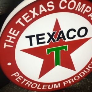 Enseigne publicitaire lumineuse Texaco – collectors