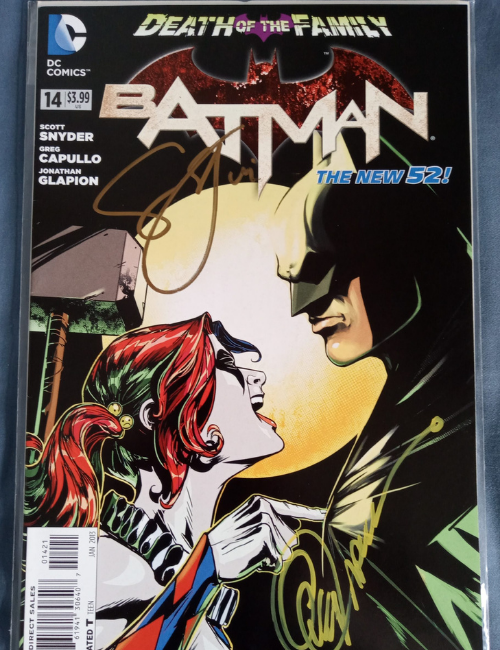 Batman #14 signé par Scott Snyder et Greg Capullo