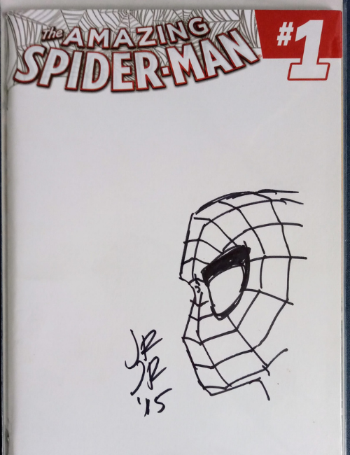 Marvel – The Amazing Spiderman #1 Cover signée – dessin unique de John Romita JR – Image 2