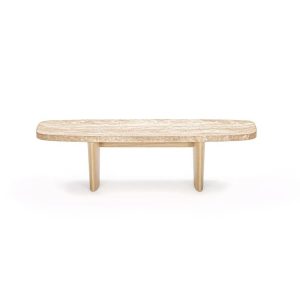 Table basse Matéria – Travertin naturel