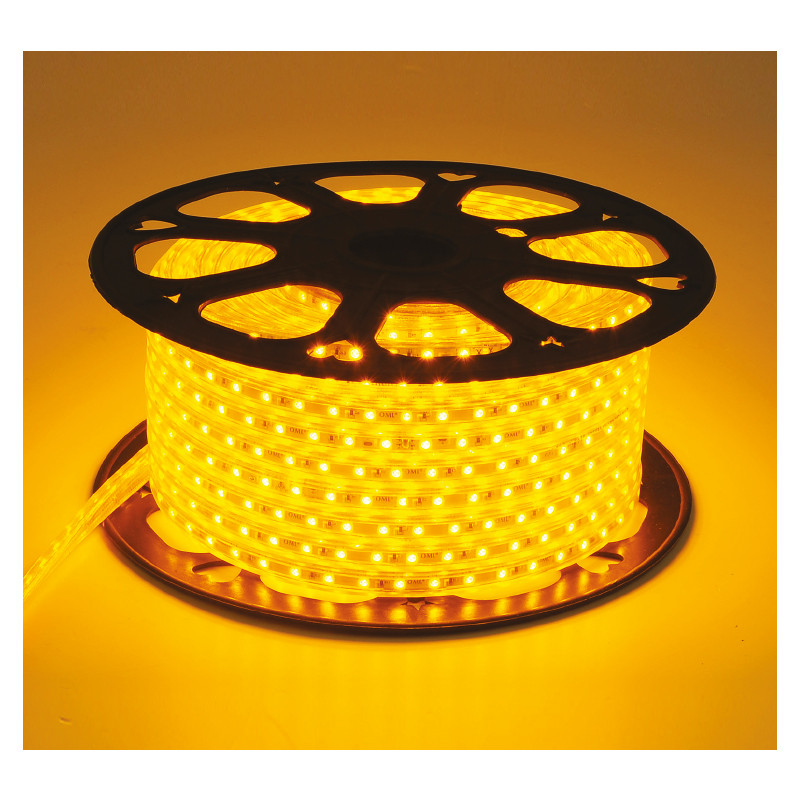 Bobine led 5050 Jaune 50 metres 8w/m 230V ip65 – Image 2