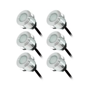 KIT SPOT LED TERRASSE 6X0,6W 12V 3000K