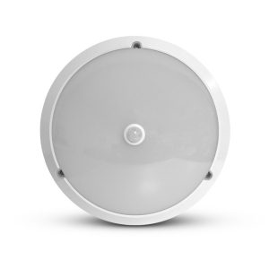 LED HUBLOT + DÉTECTEUR IR Ø300 18W 1600LM 3000K IP65 BLANC