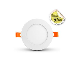 PLAFONNIER LED BLANC Ø120 6W 3000K GARANTIE 5 ANS