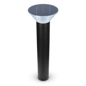 POTELET SOLAIRE CONIQUE LED 4W 4000K NOIR 800MM