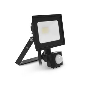 PROJECTEUR LED NOIR + DÉTECTEUR 10W 6000K